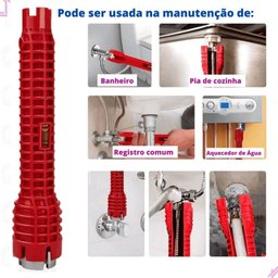 Chave Hidráulica Reparadora Multifuncional Grifo + Veda Rosca - 5