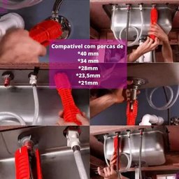 Chave Hidráulica Reparadora Multifuncional Grifo + Veda Rosca - 4