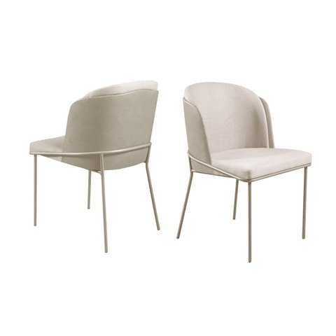 Cadeiras para Mesa de Jantar Base em Metal - Aurora - Cm Decor