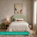 Ver imagem 7 de Cabeceira Painel Suspenso Solteiro 100 cm Alana Organica Boucle Oliva Artte