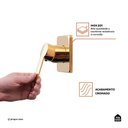 Ver imagem 5 de Acabamento de Misturador Redondo Guaporé- Pingoo.casa - Dourado