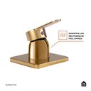 Ver imagem 3 de Acabamento de Misturador Redondo Guaporé- Pingoo.casa - Dourado