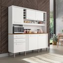 Ver imagem 1 de Kit Cozinha Catar 6 Portas 2 Gavetas Nicho Sallêto