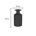 Ver imagem 3 de Vaso com Borda Fina Lille Preto Fosco 19 Cm