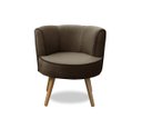 Ver imagem 2 de Poltrona Para Sala Decorativa Isadora Suede Marrom Madelina Decor