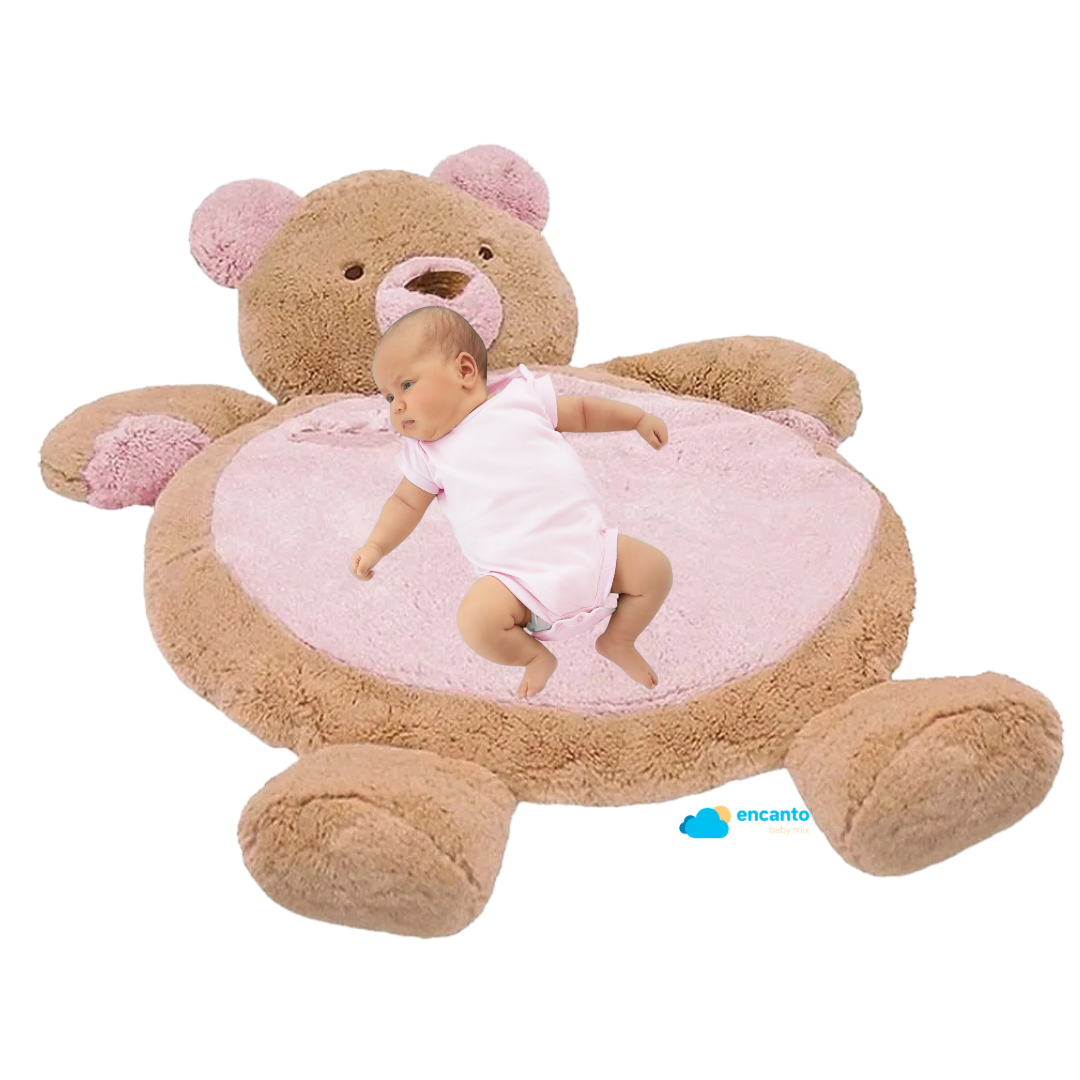 Tapete Infantil Pelúcia Urso Rosa Color Baby - 2