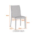 Ver imagem 5 de Kit com 4 Cadeiras Ibiza Estrutura em Polipropileno Fratini