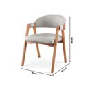 Ver imagem 5 de Conjunto Sala de Jantar Mesa Cone Amadeirada + 4 Cadeiras Gaia