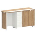 Ver imagem 6 de Aparador Frigobar Embutir Esquerdo Armário 2 Portas com Pés em Metal Corporate