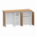 Ver imagem 5 de Aparador Frigobar Embutir Esquerdo Armário 2 Portas com Pés em Metal Corporate