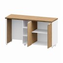 Ver imagem 4 de Aparador Frigobar Embutir Esquerdo Armário 2 Portas com Pés em Metal Corporate