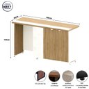 Ver imagem 3 de Aparador Frigobar Embutir Esquerdo Armário 2 Portas com Pés em Metal Corporate