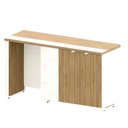 Ver imagem 2 de Aparador Frigobar Embutir Esquerdo Armário 2 Portas com Pés em Metal Corporate