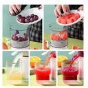 Ver imagem 3 de Espremedor Laranja Frutas Citricas Portátil Recarregável