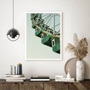 Ver imagem 1 de Quadro Decorativo Roda Gigante Vintage - 70x50cm:moldura Branca