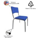 Ver imagem 5 de Conjunto Quadrado c/ 04 Cadeiras Azul - MDF Branco - 06 a 09 Anos - Mr Plast - 41094