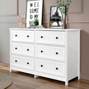 Ver imagem 6 de Comoda para Quarto 6 Gavetas 120 Cm Dm217 Branco Dtall