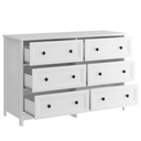 Ver imagem 4 de Comoda para Quarto 6 Gavetas 120 Cm Dm217 Branco Dtall