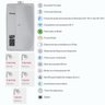 Aquecedor De Água a Gás Rinnai REU E27 FEH 27 Litros PRATA KIT COMPLETO:GN - 6