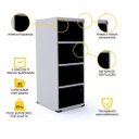 Ver imagem 3 de ARQUIVO DE AÇO 4 GAVETAS PANDIN SLM - CINZA AP OF 4SLM