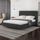 Ver imagem 1 de Cama Flutuante Star King em Linho Sky Box Preto