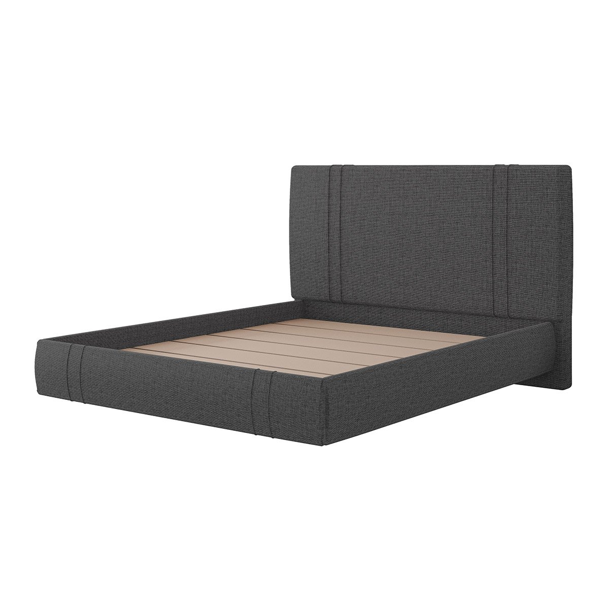 Cama Flutuante Star King em Linho Sky Box Preto - 3