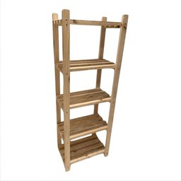 Apoio Para Vaso Floreira 5 Adraes De Madeira Forte Linda AJL STORE APARADOR-PINUS - 1