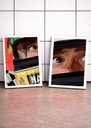 Ver imagem 1 de 2 Quadros Ayrton Senna Ícone c/ Moldura Branca e Vidro