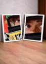 Ver imagem 4 de 2 Quadros Ayrton Senna Ícone c/ Moldura Branca e Vidro