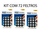Ver imagem 2 de Kit 72 Feltro Protetor Adesivo Pé Sofá Cadeira Mesa Tekbond