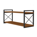 Ver imagem 1 de Nicho Prateleira de Parede Estilo Industrial 2 Andares Aço