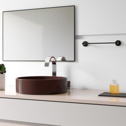 Porta Toalha de Banheiro 45cm Grego Metal Acessório Suporte Redondo Preto Fosco Athenas - 4