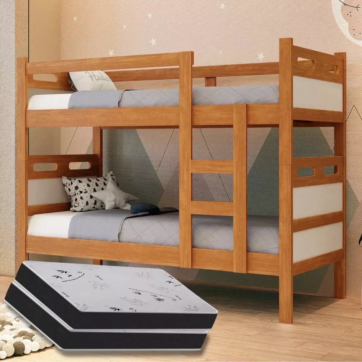 Beliche Jaspe com 2 Colchões D28 Sensor D28 Cor:nature/off - 1