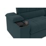 Sofá Stylus 2,10m Retrátil/reclinável com Porta Copos e Cooler Suede Petróleo - Xflex Sofás - 2
