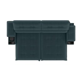 Sofá Stylus 2,10m Retrátil/reclinável com Porta Copos e Cooler Suede Petróleo - Xflex Sofás - 7
