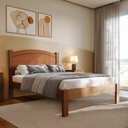 Ver imagem 1 de Cama Casal Madeira Maciça 1149c Bronze Castanho Finestra
