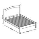 Ver imagem 2 de Cama Casal Madeira Maciça 1149c Bronze Castanho Finestra