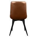 Ver imagem 4 de Cadeira Estofada Design Industrial Chicago Marrom Café Marrom Café