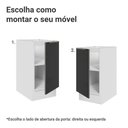 Ver imagem 4 de Balcão de Cozinha 40 Cm 1 Porta (sem Tampo) Branco/preto Lux Madesa Branco/preto