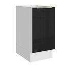 Ver imagem 1 de Balcão de Cozinha 40 Cm 1 Porta (sem Tampo) Branco/preto Lux Madesa Branco/preto