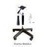 Cadeira Executiva Lisa Giratória com Braços Reguláveis - Martiflex - Cor Preta - 31003 - 5