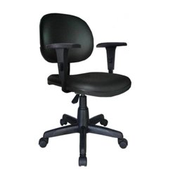 Cadeira Executiva Lisa Giratória com Braços Reguláveis - Martiflex - Cor Preta - 31003 - 1