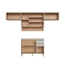 Ver imagem 3 de Conjunto de Cozinha Modulada 5 Peças 8 Portas 280cm Isabelle Delmarco
