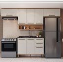 Ver imagem 2 de Conjunto de Cozinha Modulada 5 Peças 8 Portas 280cm Isabelle Delmarco