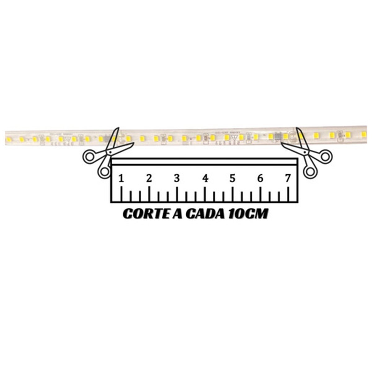 Fita Led Smd 127v 4000k 3 Metros Fita Dupla Face Plug Conector Perfil Gesso Sanca Ambiente Interno e - 3