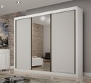 Ver imagem 3 de Guarda Roupa Casal com Espelho 3 Portas Milano - Arbo Design