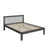 Cama Casal Reforçada 100% Madeira Maciça Pinus Charcoal - 2
