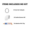 Ver imagem 2 de Joelho 90º Esgoto 150mm Pvc + Adesivo Pvc Incolor Bisnaga 17g + Anel de Vedação Dn150
