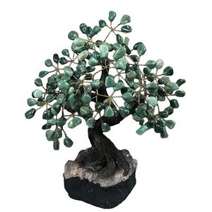 Árvore Quartzo Verde 36 Galhos e 180 Pedras - Altura 28 Cm