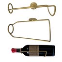 Ver imagem 1 de Suporte para Garrafa de Vinho e Adega Vertical de Parede para Decoração Dourado